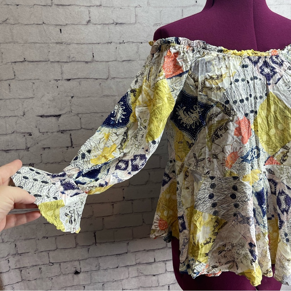 Dear John Cora Patchwork Boho Top Size Medium - image 2